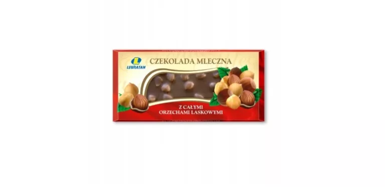 CZEKOLADA LEWIATAN MLECZNA Z CAŁYMI ORZECHAMI LASKOWYMI 100G