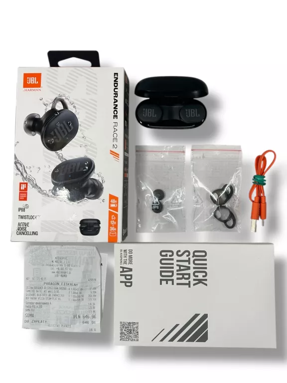 SŁUCHAWKI JBL ENDURANCE RACE 2 ANC