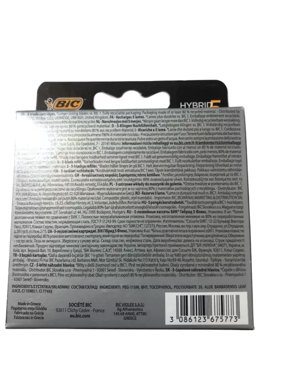 KONCÓWKI DO MASZYNKI BIC HYBRID 5 FLEX