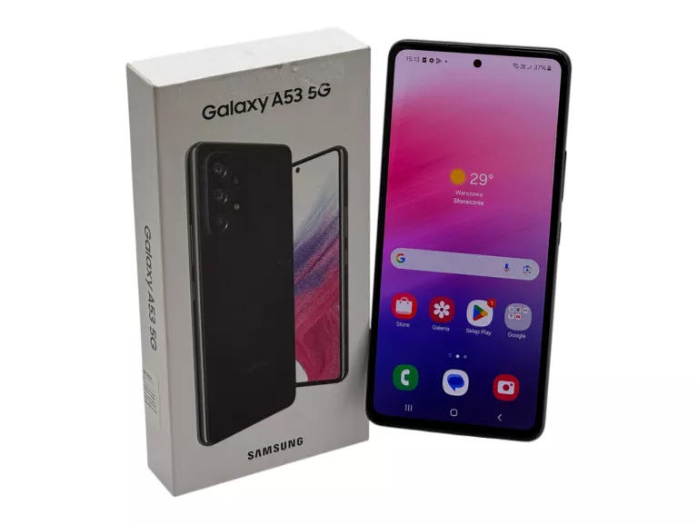TELEFON SAMSUNG GALAXY A53 5G SM-A536B 6/128GB BLACK - WOLNY RYNEK