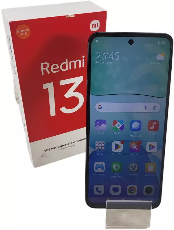 TELEFON XIAOMI REDMI 13 KOMPLET 8GB/256GB MIDNIGHT BLACK 6,79"