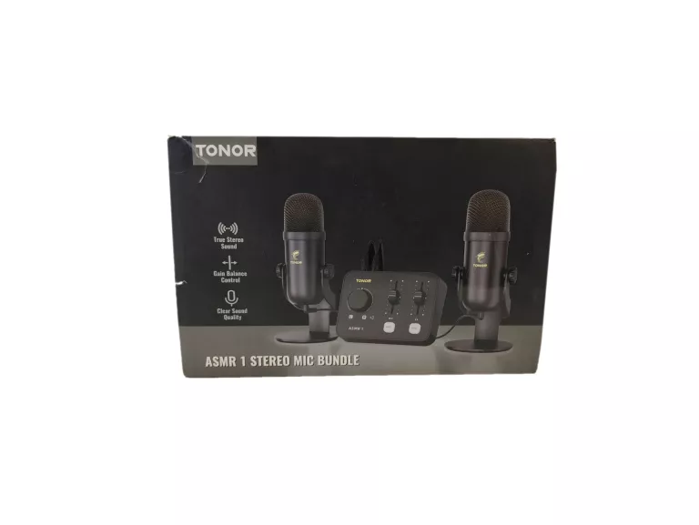 ZESTAW MIKROFONOWY Z INTERFEJSEM AUDIO TONOR ASMR 1 STEREO MIC BUNDLE