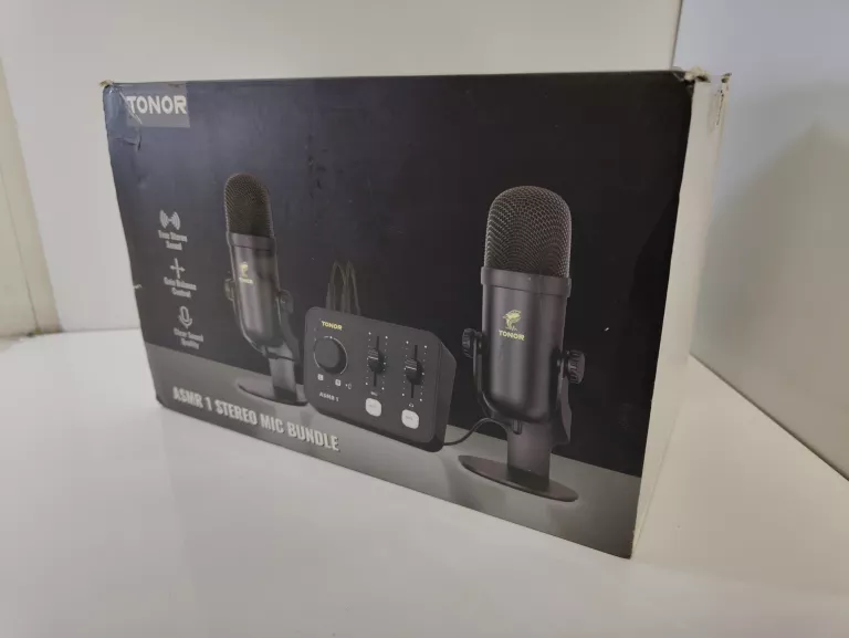 ZESTAW MIKROFONOWY Z INTERFEJSEM AUDIO TONOR ASMR 1 STEREO MIC BUNDLE