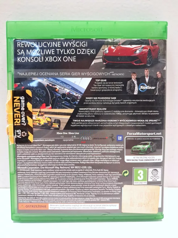 GRA XBOX ONE FORZA MOTORSPORT 5 ANG
