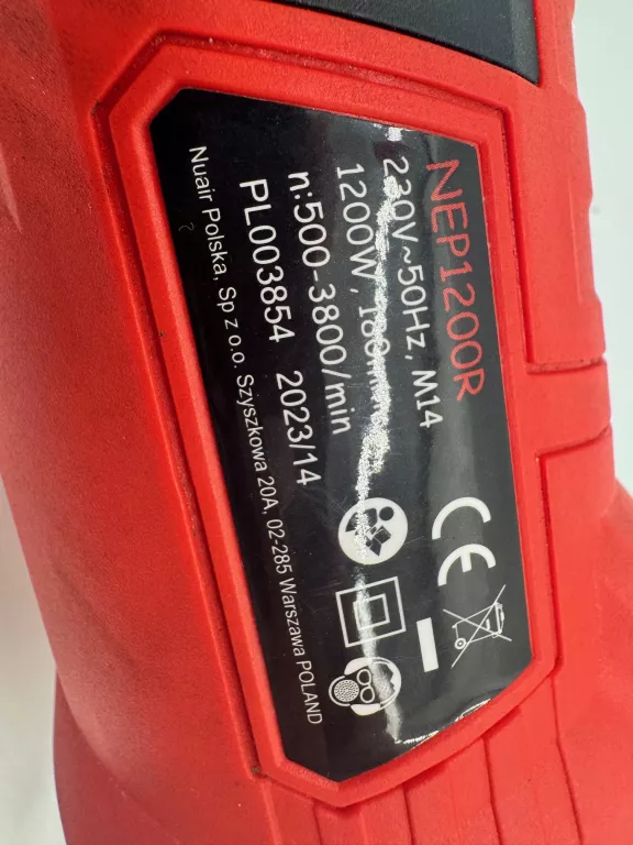 POLERKA NUTOOL RED NEP1200R + WALIZKA