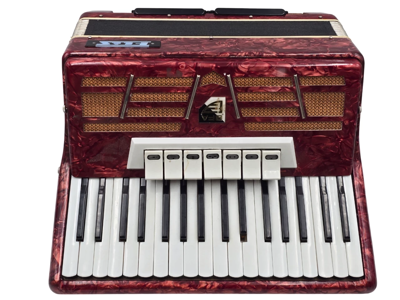 akordeon-flis-bfa-80-basowy-1973r-3-chorowy-vintage-prl-czerwony-stan-11323-2