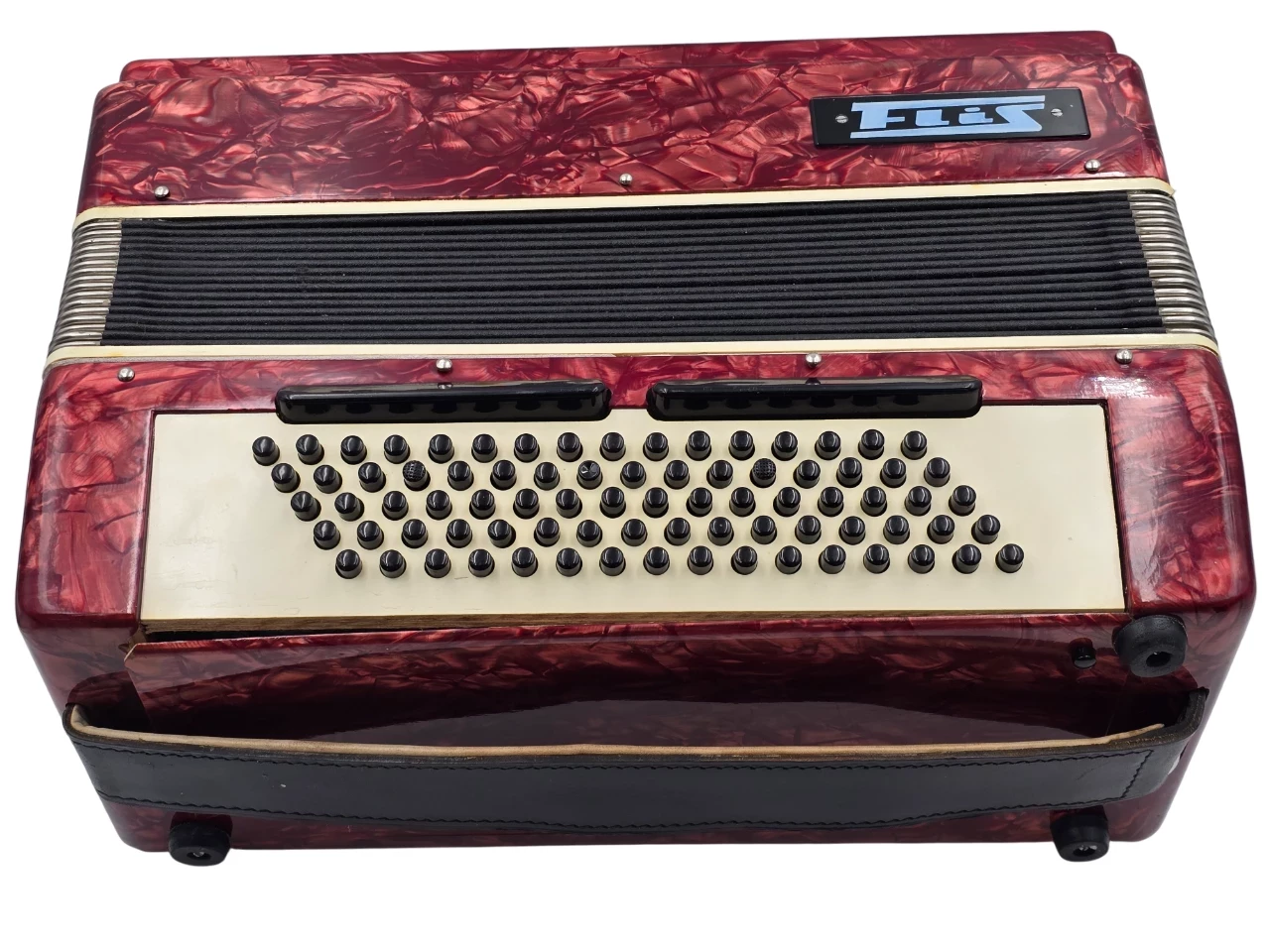 akordeon-flis-bfa-80-basowy-1973r-3-chorowy-vintage-prl-czerwony-kod-producenta-flis-bfa-80