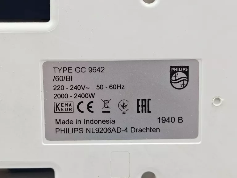 STACJA PAROWA PHILIPS PERFECTCARE ELITE 2400W GC 9642