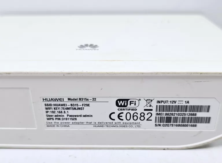 HUAWEI B315 MODEM ROUTER WIFI USB 4G LTE