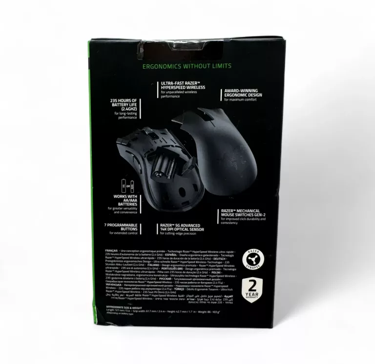 MYSZ BEZPRZEWODOWA RAZER DEATHADDER V2 X HYPERSPEED