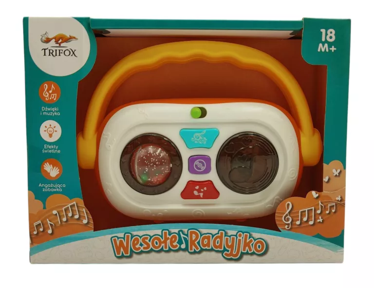 RADIO MUZYCZNE ZE ŚWIATŁEM I DŹWIĘKIEM TRIFOX
