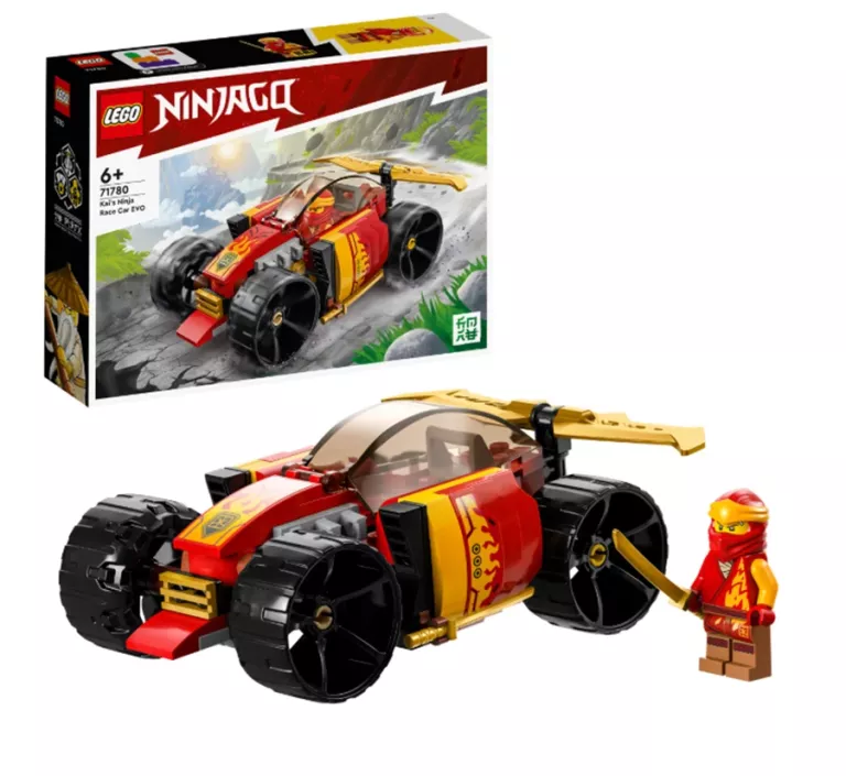 LEGO NINJAGO SAMOCHÓD WYŚCIGOWY NINJA KAIA EVO 71780 USZKODZONY KARTON
