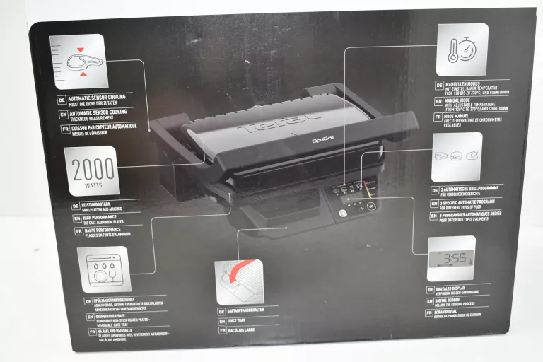 GRILL KONTAKTOWY TEFAL OPTIGRILL GC7P08