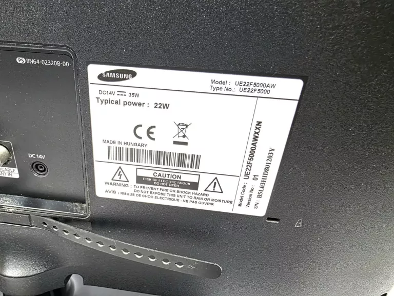 TELEWIZOR SAMSUNG UE22F5000AW 22"