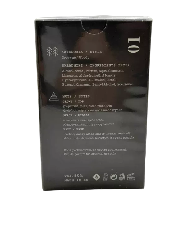 MADE IN LAB 01 MEN WODA PERFUMOWANA MĘSKA 100 ML
