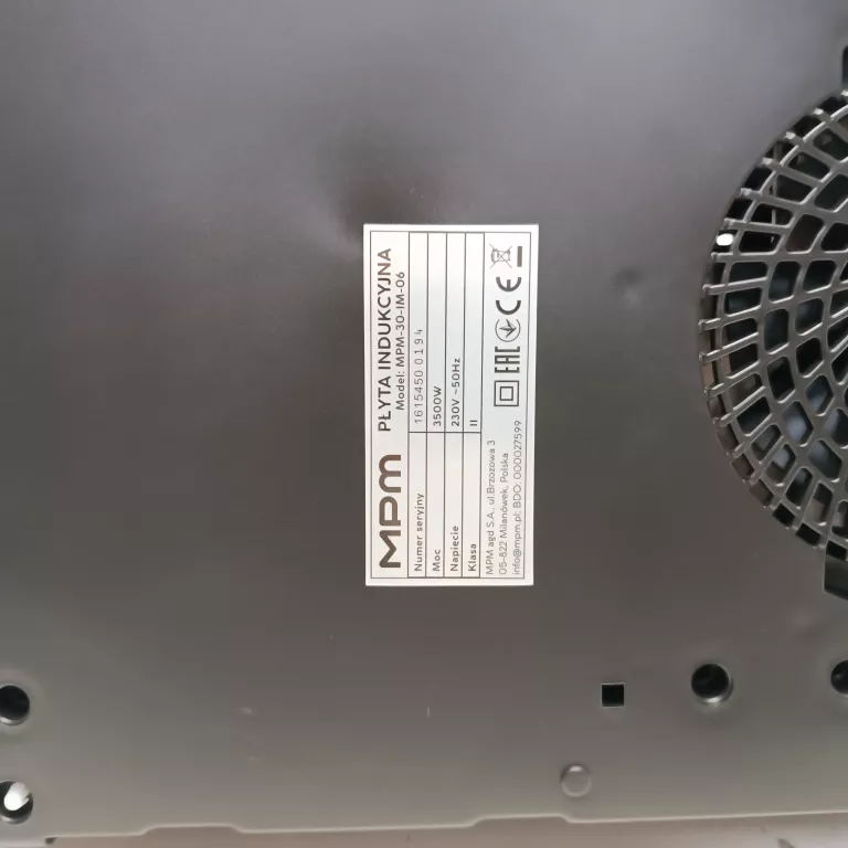 2 PŁYTA INDUKCYJNA MPM 30-IM-06