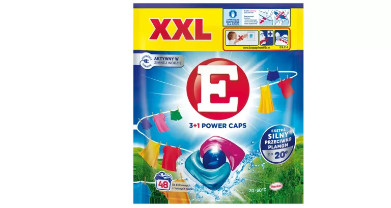 KAPSUŁK DO PRANIA E CAPS COLOR 48 WL