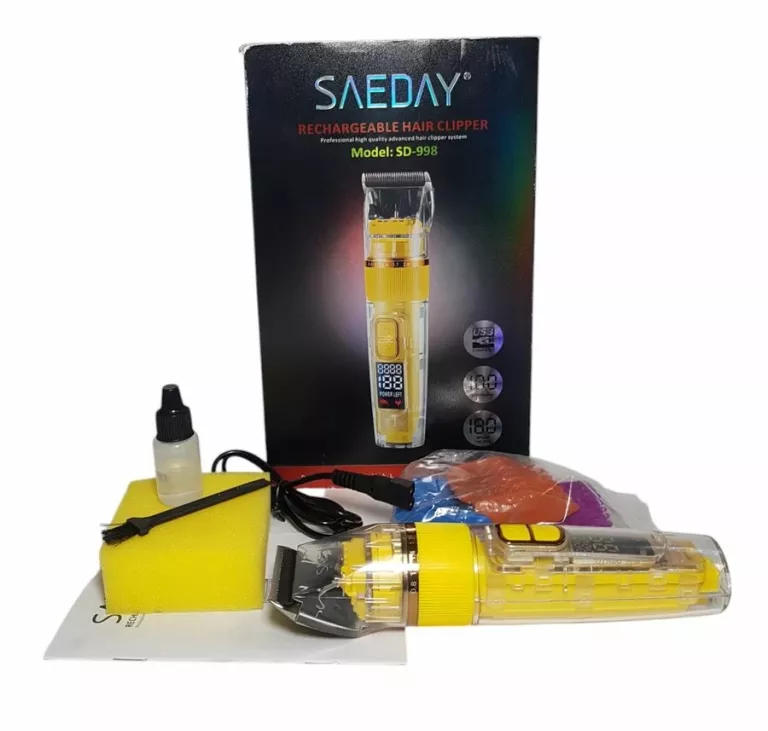 MASZYNKA DO STRZYŻENIA SAEDAY SD-998 KOMPLET
