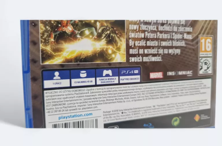 GRA SPIDER MAN PS4 *WERSJA POLSKA*
