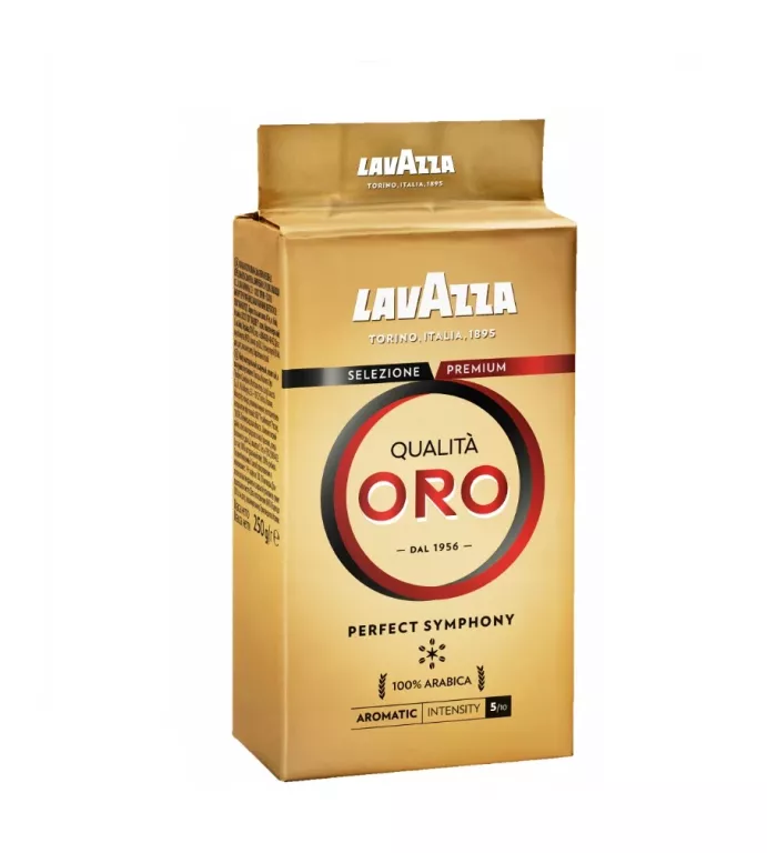 KAWA MIELONA LAVAZZA QUALITA ORO 250G KAWA PALONA100% ZIARNA ARABICA