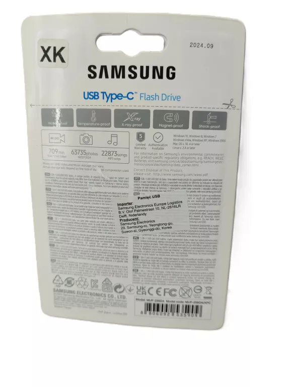 PENDRIVE SAMSUNG MUF-256DA 256 GB USB 3.1 TYP C NIEBIESKI