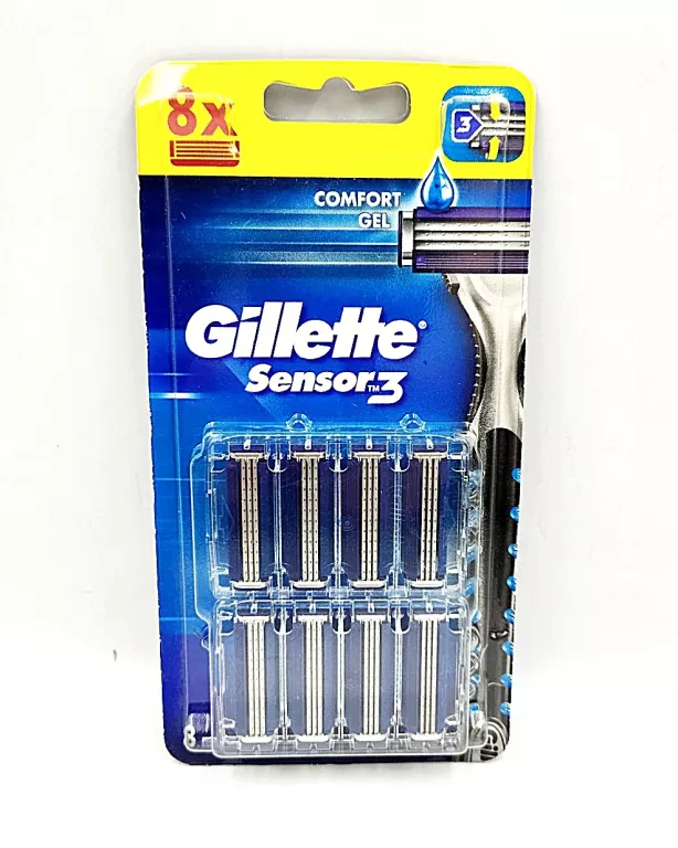 WKŁADY DO MASZYNKI GILLETTE SENSOR 3 / 8 SZTUK