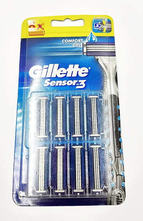 WKŁADY DO MASZYNKI GILLETTE SENSOR 3 / 8 SZTUK