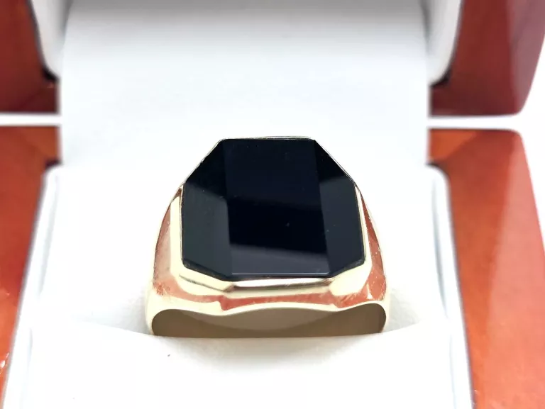 ZŁOTY SYGNET Z ONYKSEM 585 5,28G 20