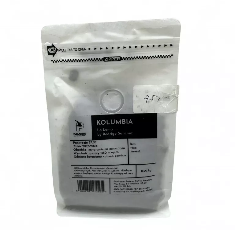 KAWA ZIARNISTA 100% ARABIKA LA LOMA KOLUMBIA 200G