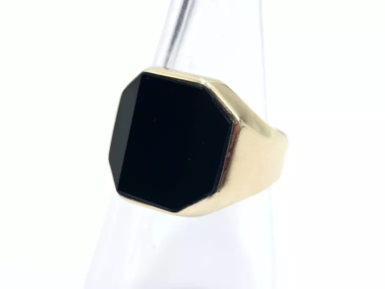 ZŁOTY SYGNET Z ONYKSEM 585 5,28G 20