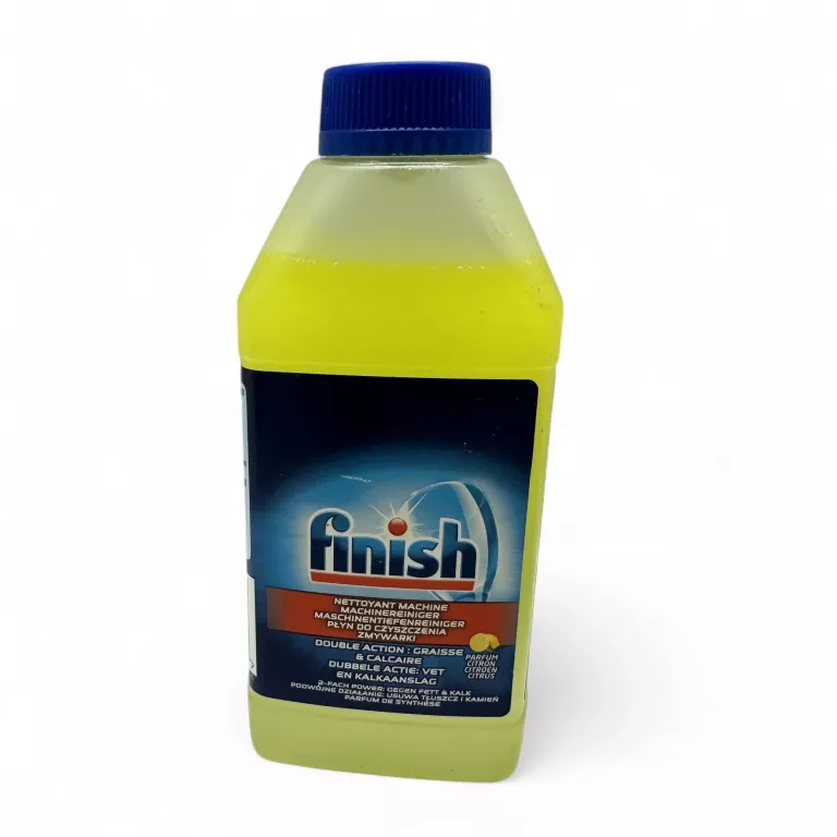 PŁYN CZYSZCZĄCY DO ZMYWARKI FINISH USUWA TŁUSZCZ I KAMIEŃ 250ML