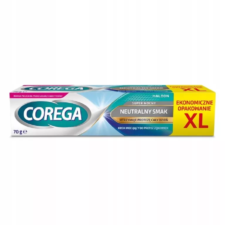 COREGA KREM MOCUJĄCY DO PROTEZ ZĘBOWYCH SUPER MOCNY, NEUTRALNY SMAK 70G