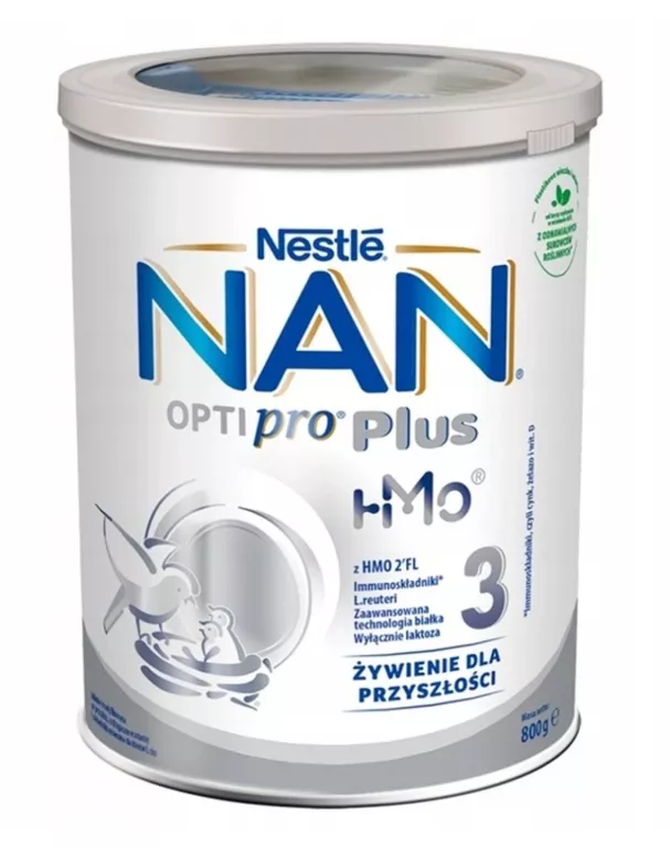 NESTLE NAN OPTIPRO PLUS 3 MLEKO NASTĘPNE 12M+ 800G