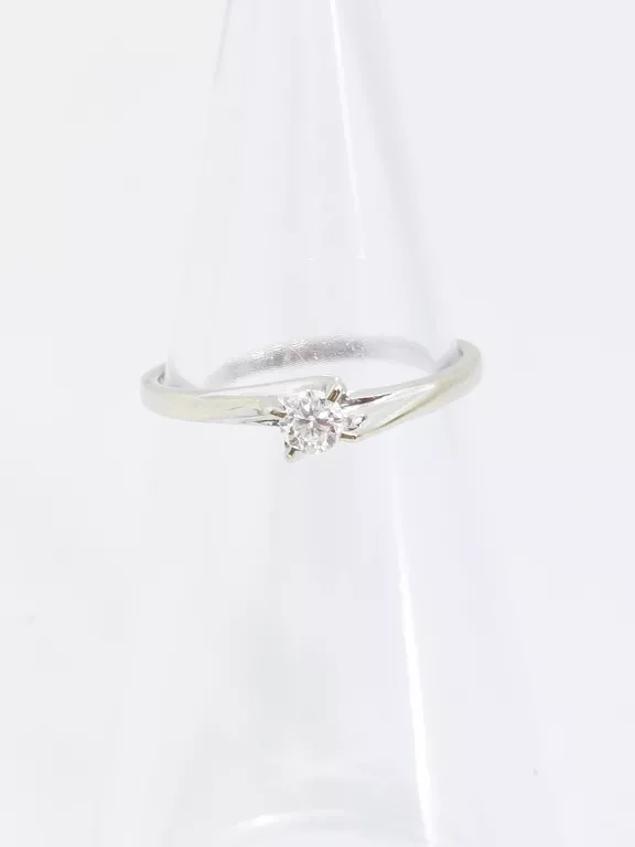 ZŁOTY PIERŚCIONEK 1X BRYLANT 0,16CT 585 1,97G ROZMIAR 15