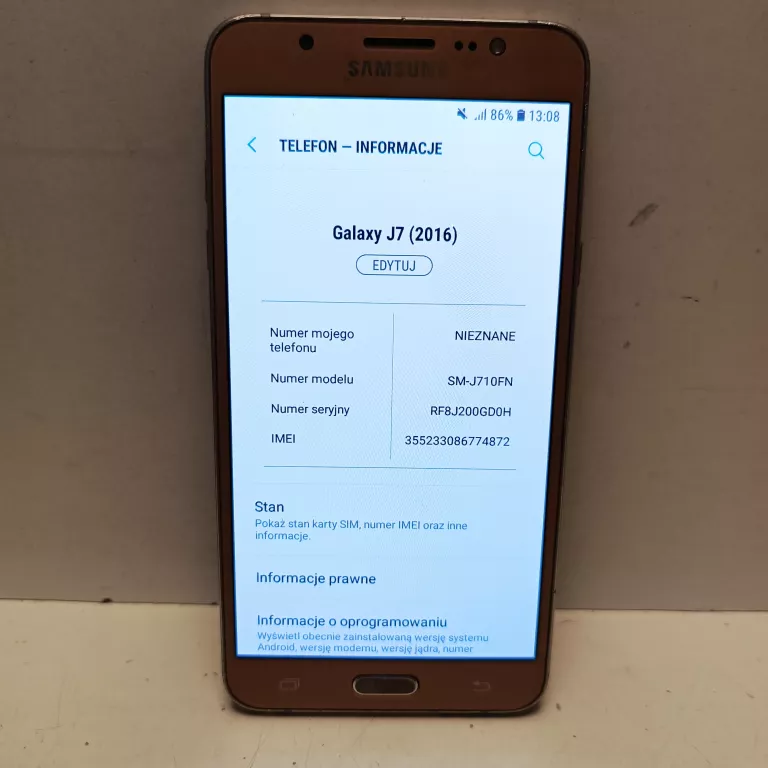 TELEFON SAMSUNG J7 !OPIS!