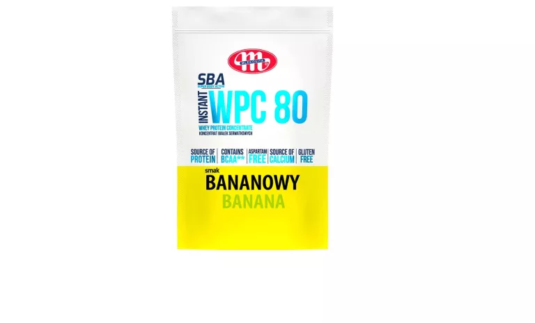 MLEKOVITA SBA WPC 80 700G BANAN KONCETRAT BIAŁEK SERWATKOWYCH