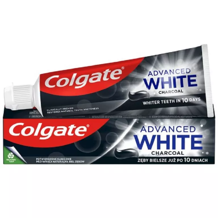 COLGATE ADVANCED WHITE CHARCOAL PASTA DO ZĘBÓW Z AKTYWNYM WĘGLEM 75 ML