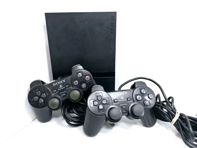 KONSOLA SONY PS2 SLIM SCPH-77003 +PAD + +KABLE