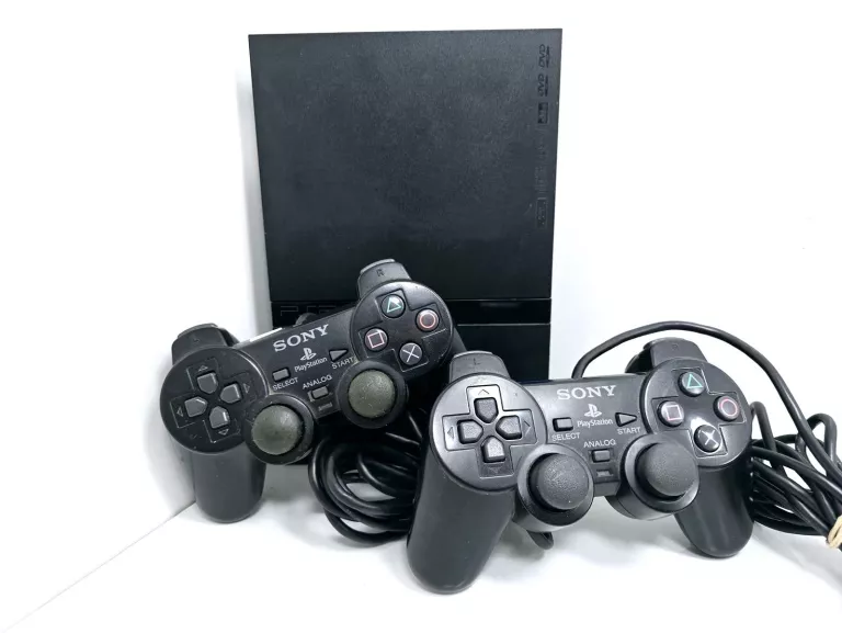 KONSOLA SONY PS2 SLIM SCPH-77003 +PAD + +KABLE