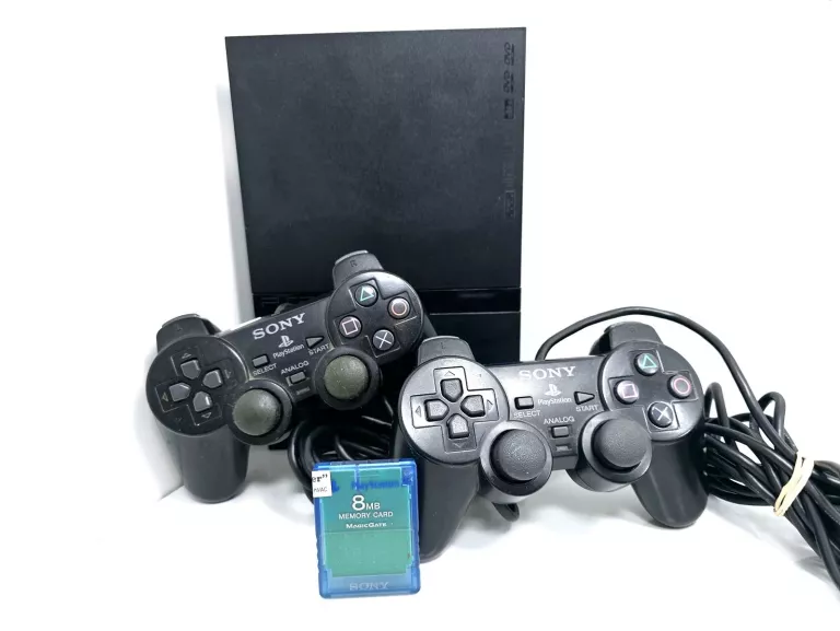 KONSOLA SONY PS2 SLIM SCPH-77003 +PAD + +KABLE