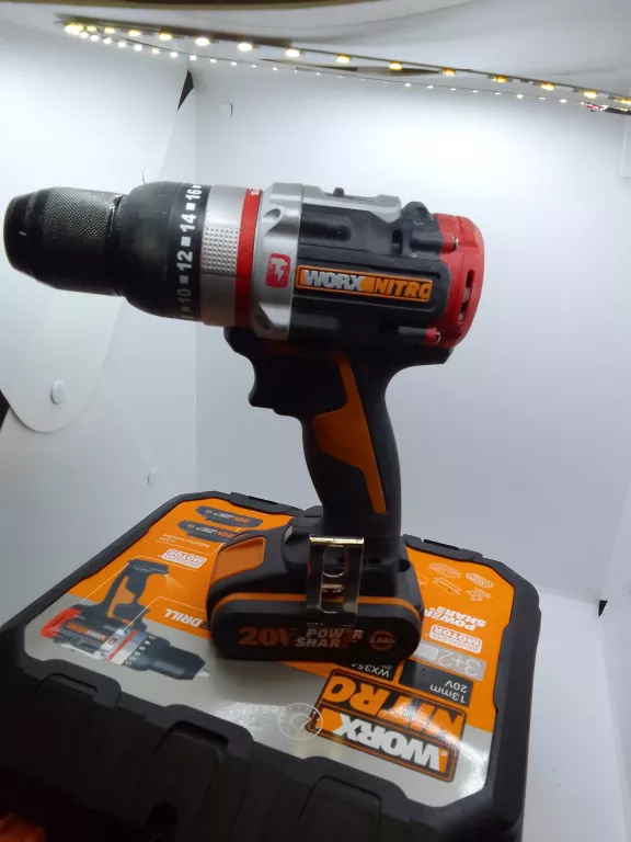 WKRĘTARKA WORX ZASILANIE AKUMULATOROWE 20 V WX354.9 WALIZKA