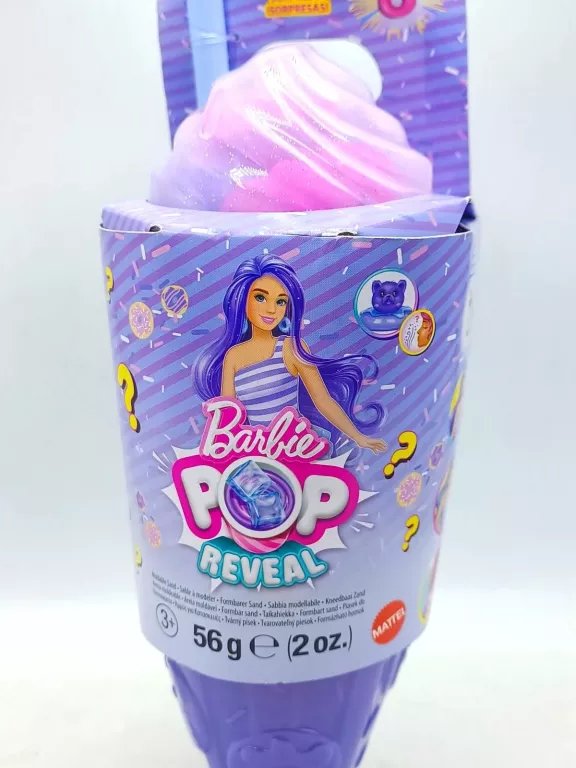LALKA BARBIE POP REVEAL FILOETOWA STYLOWY DESER SŁODKI DONUT