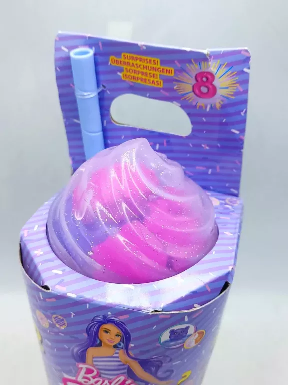 LALKA BARBIE POP REVEAL FILOETOWA STYLOWY DESER SŁODKI DONUT