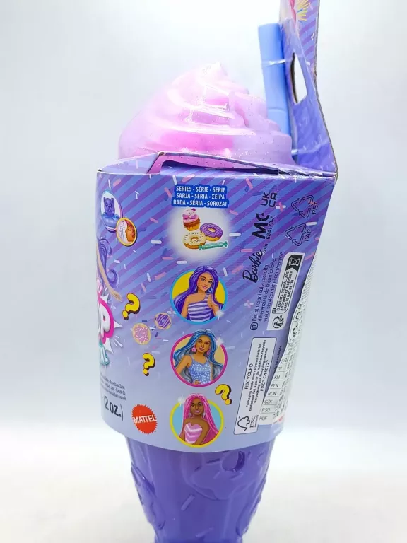 LALKA BARBIE POP REVEAL FILOETOWA STYLOWY DESER SŁODKI DONUT