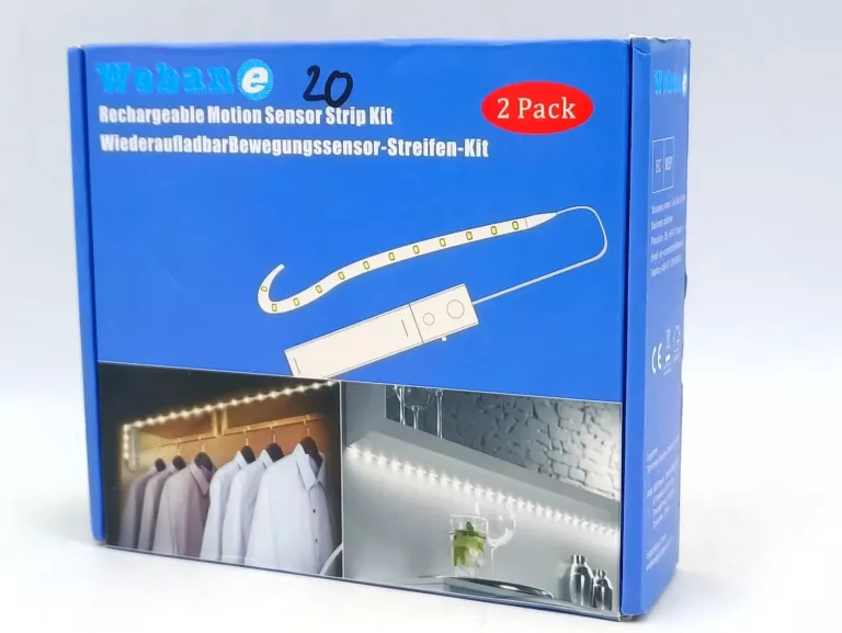 TAŚMA LED Z CZUJNIKIEM RUCHU WOBANE 2 PACK