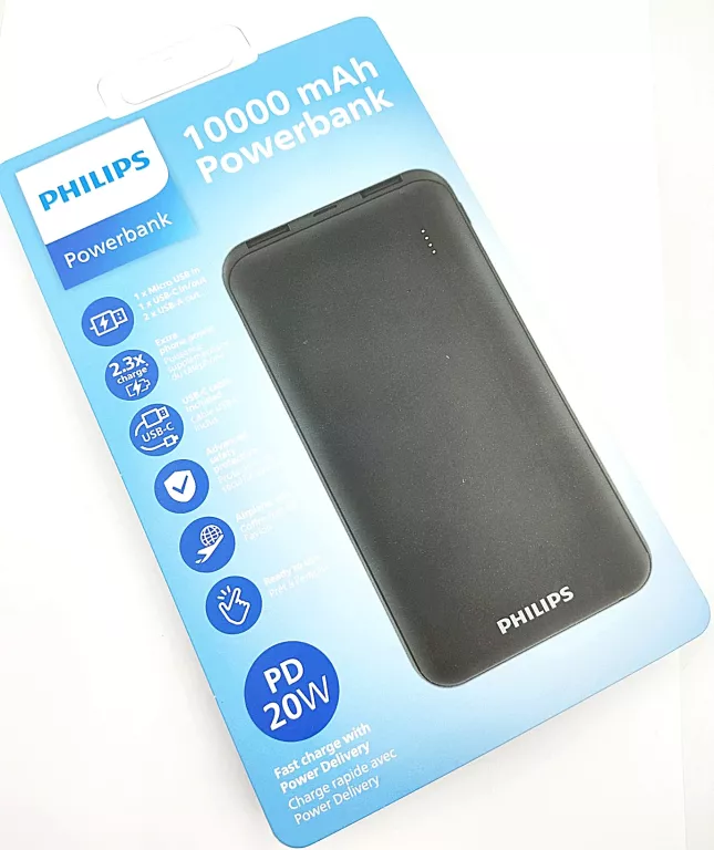 POWERBANK PHILIPS DLP1812PB 10000 MAH