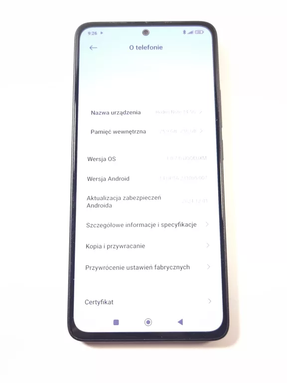 TELEFON REDMI NOTE 14 8/256GB KOMPLET