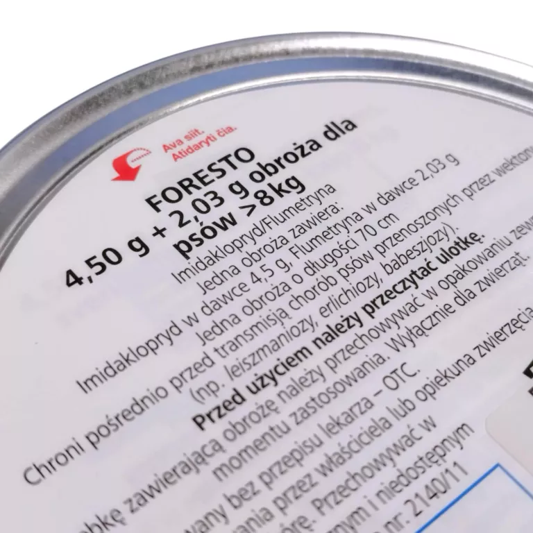 SERESTO, FORESTO OBROŻA NA PCHŁY KLESZCZE DLA PSA POWYŻEJ 8KG
