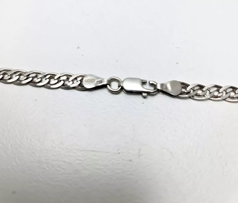 STYLOWY SREBRNY ŁAŃCUSZEK 12,57G P925 52CM !!