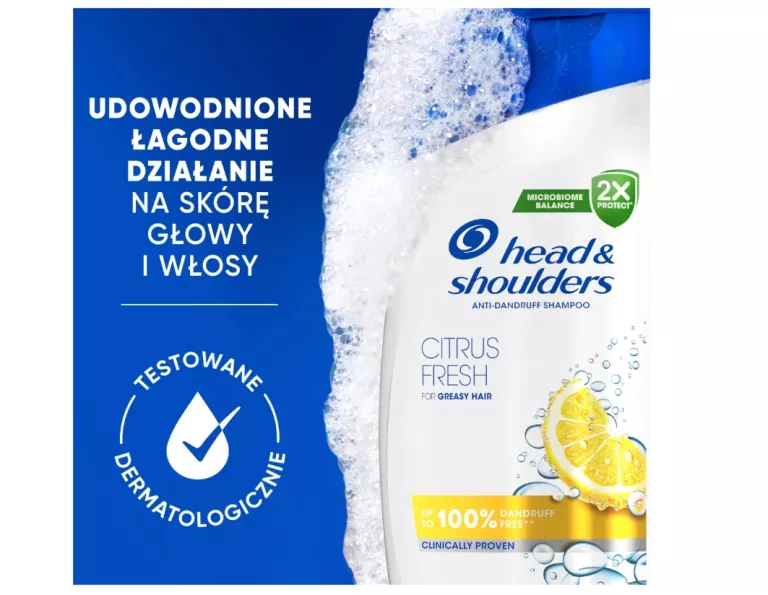 HEAD SHOULDERS CITRUS FRESH SZAMPON PRZECIWŁUPIEŻOWY 800 ML Z POMPKĄ